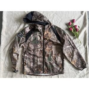 10X Mens Realtree Camo Coat Size Large